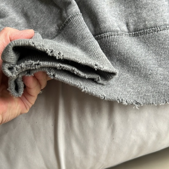 Hollister Riders Laguna Sweatshirt Zip Front Vintage Distressed Medium Gray Y2K - Picture 11 of 15